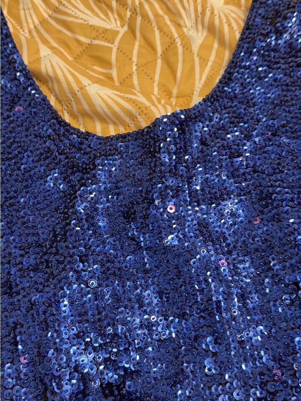 Vintage I.D.E. Royal Blue Sequin Mini Dress S Y2K Party Cocktail Bodycon - Picture 6 of 8